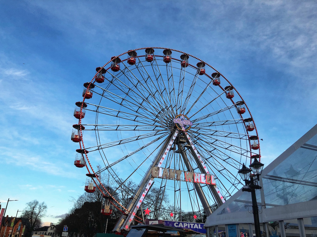 The Giant Wheel at Winter Wonderland Cardiff