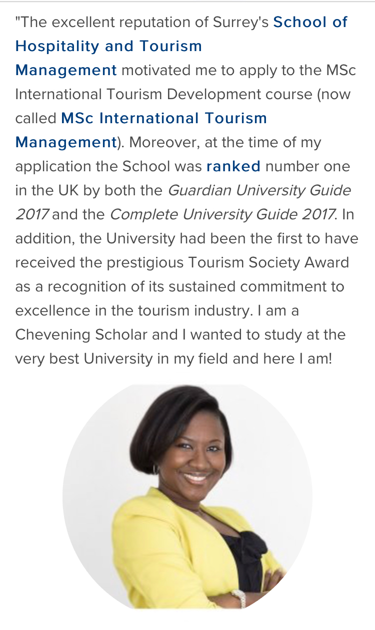 Yasmine Fofana Blog University of Surrey