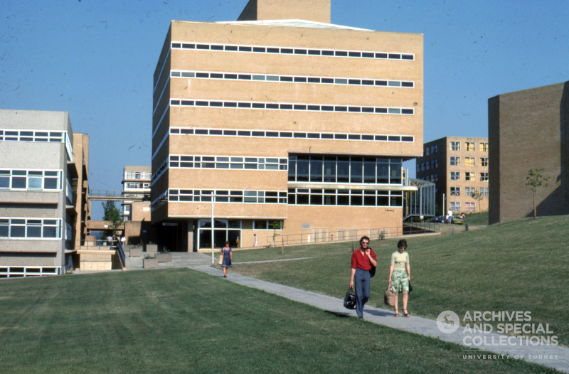 Photograph of the University Library, 1976.