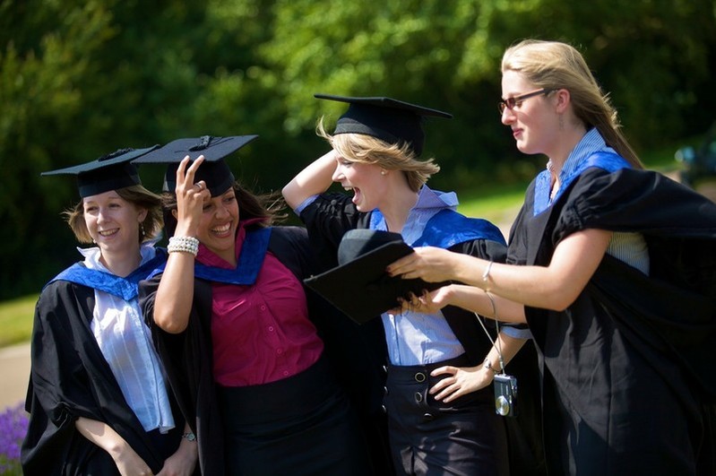 Surrey students at their graduation