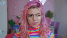 Gif of student with pink hair asking 'Where do I start?'