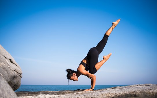 A strong yoga pose