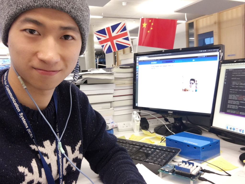 Xin Yang and His Desk