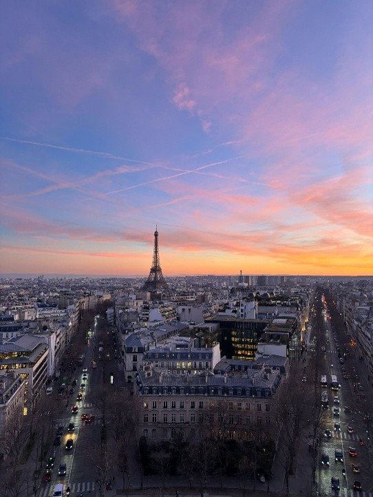 Paris at sunset 