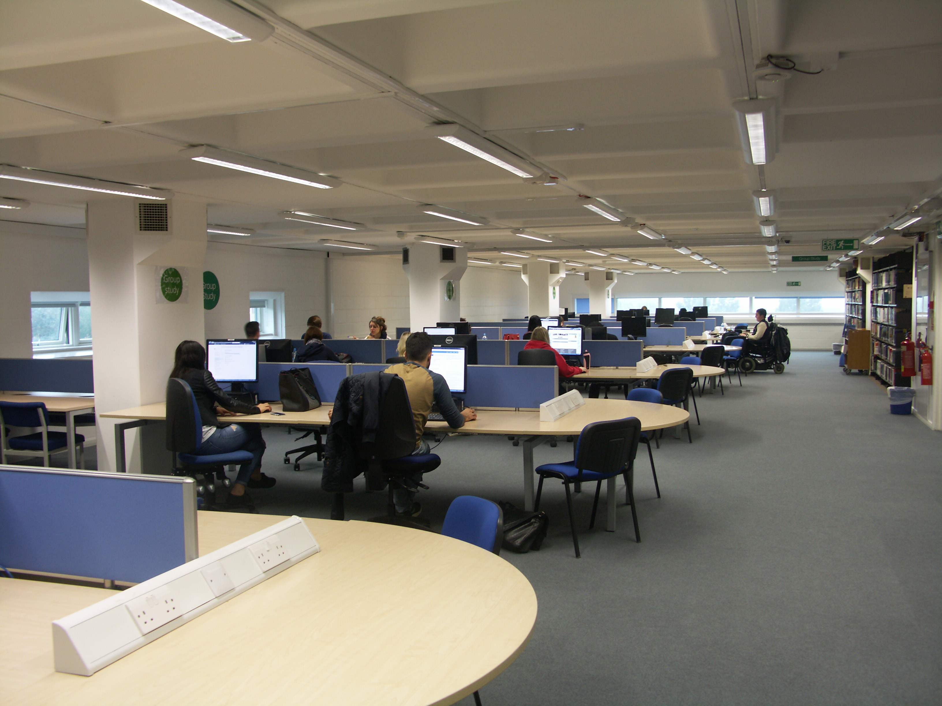 New group study space up on level 4
