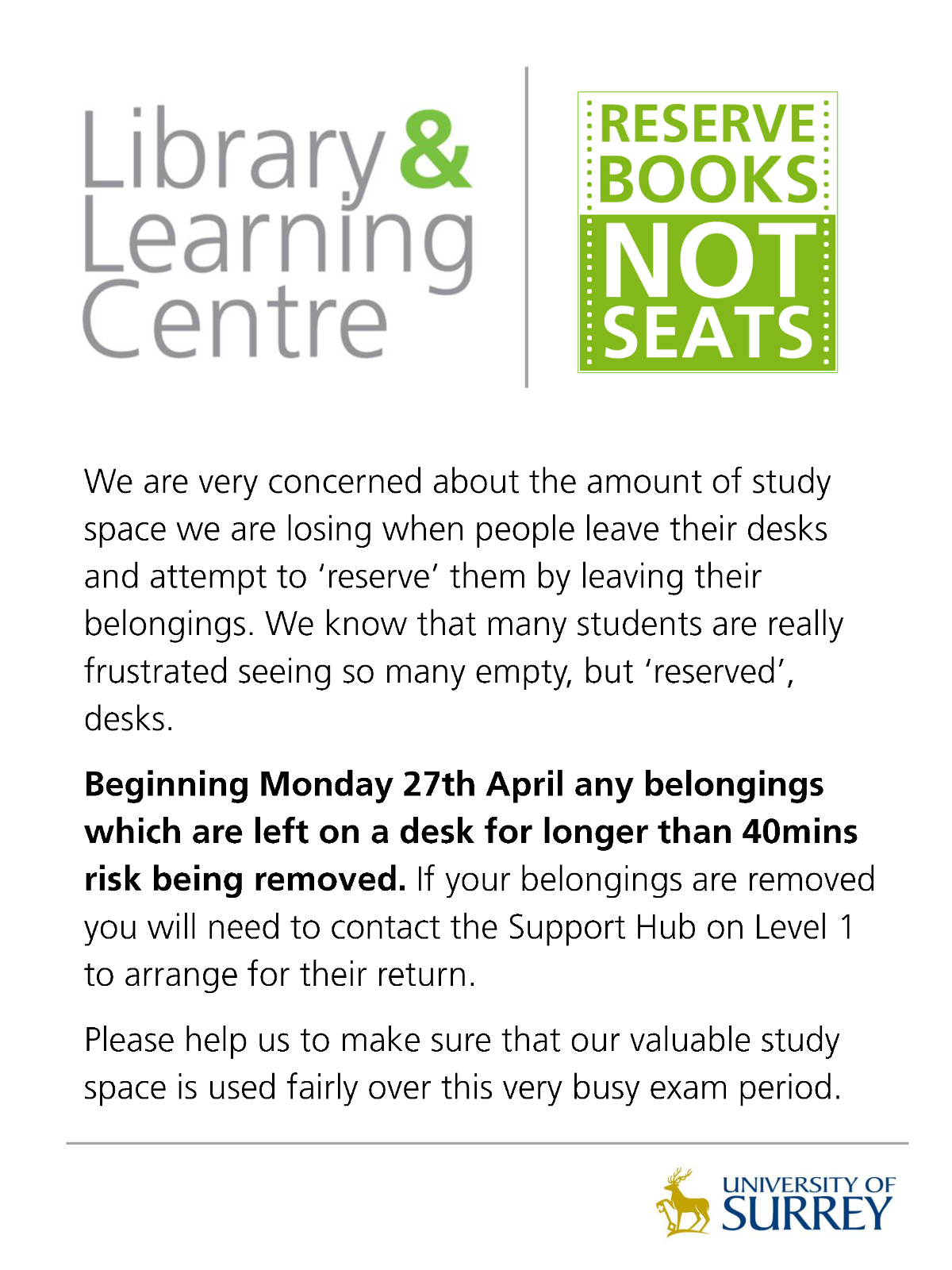 Reserve books not seats flyer (image 1200x1600)