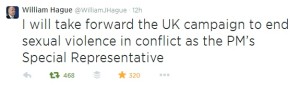 Hague tweet