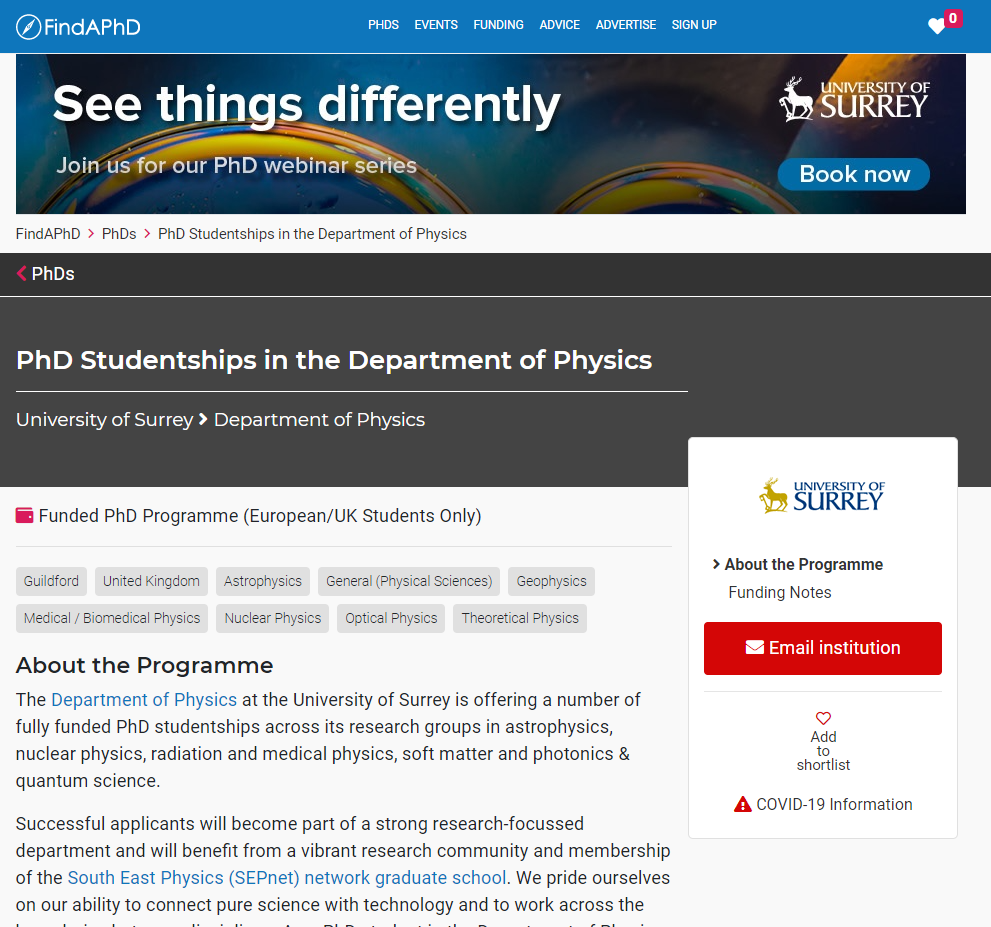 phd search engine