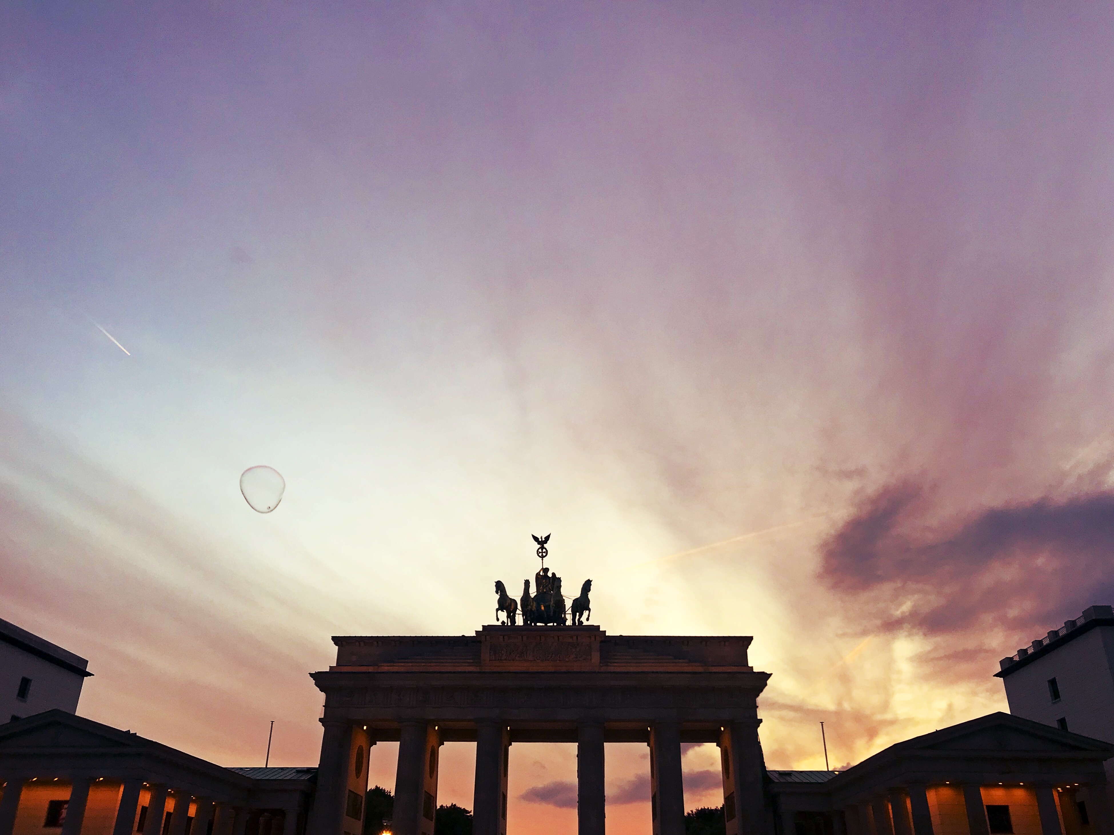 The Brandenburger Tor at sunset