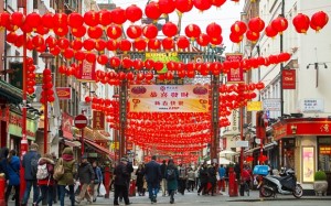 General view of Gerrard Street, in the Chinatown district of London ahead of celebrations to mark Chinese New Year on February 8th. PRESS ASSOCIATION Photo. Picture date: Friday February 5, 2016. 2016 is the year of the Monkey. Photo credit should read: Dominic Lipinski/PA Wire