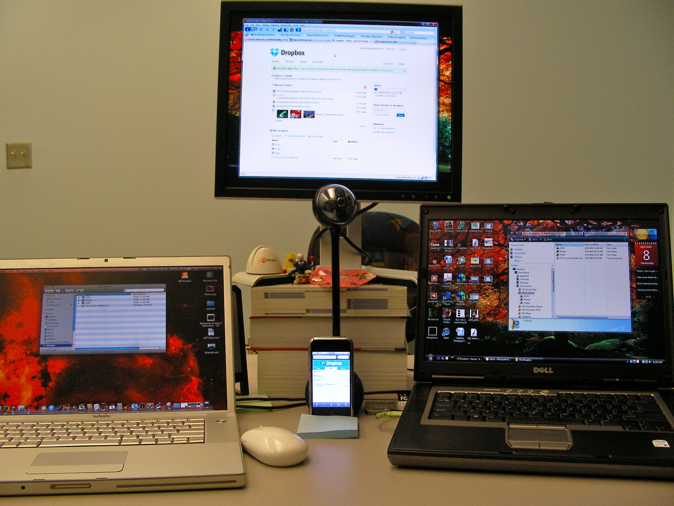 Dropbox automatically shares your files across all your devices