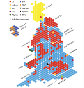 The winners of each UK constituency